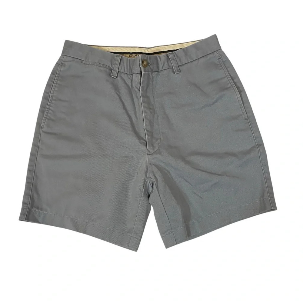 Banana Republic Original Clothing Men's Cotton Cargo Shorts Jeans Grey Size 32S